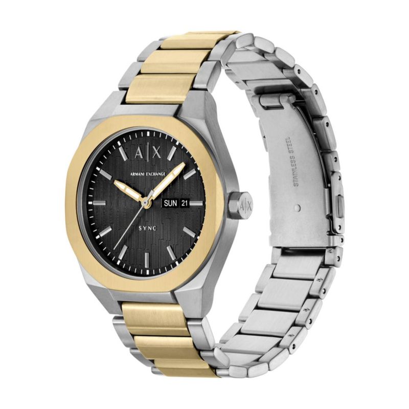 Reloj Armani Exchange Sync Bicolor de Acero Inoxidable para Hombre