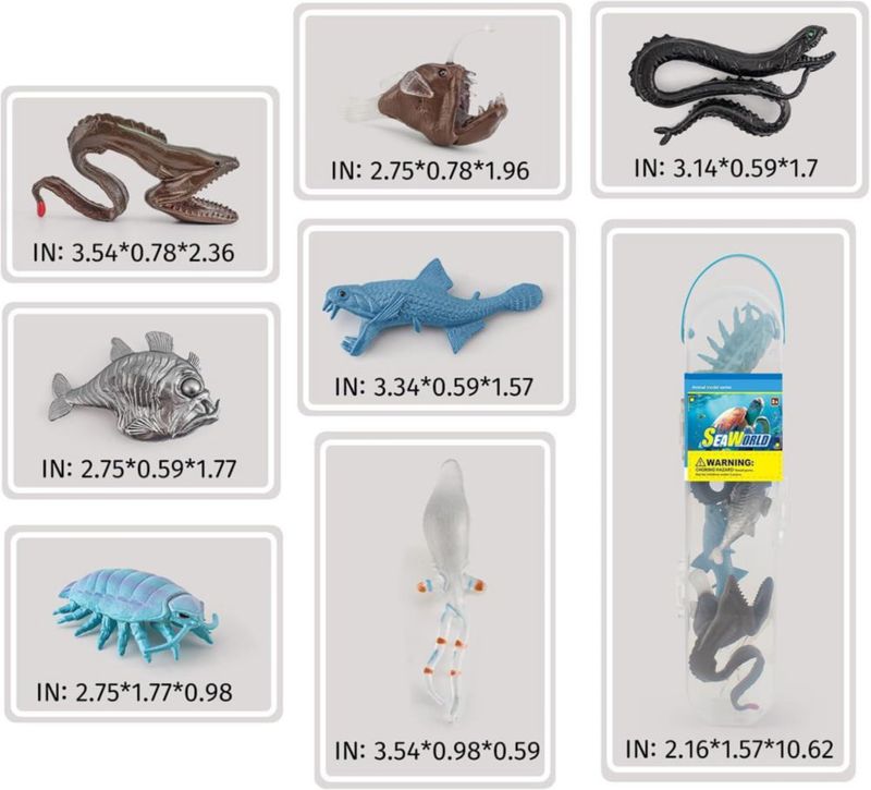 Set de Figuras de Juguete Liberty Imports 7 Piezas – Mundo Marino Profundo