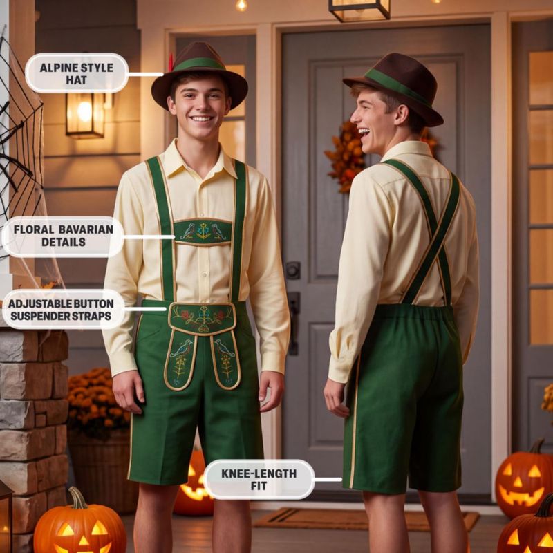 Disfraz Get Trend Baviera Oktoberfest Hombre – Conjunto de 3 Piezas
