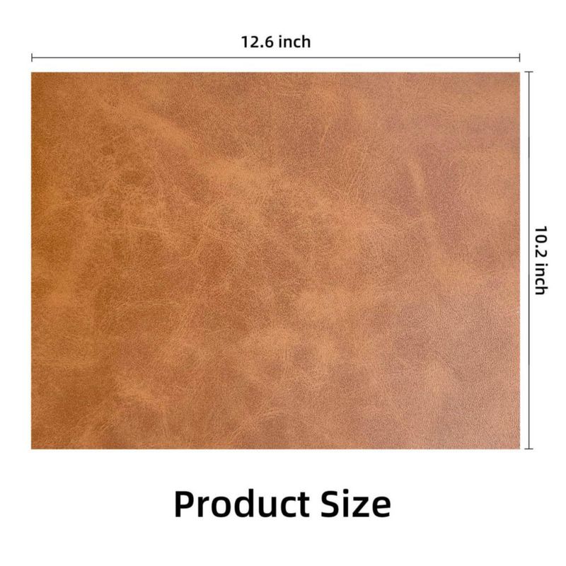 Parche de cuero sintético TWIG 32 × 26 cm con adhesivo termoadhesivo