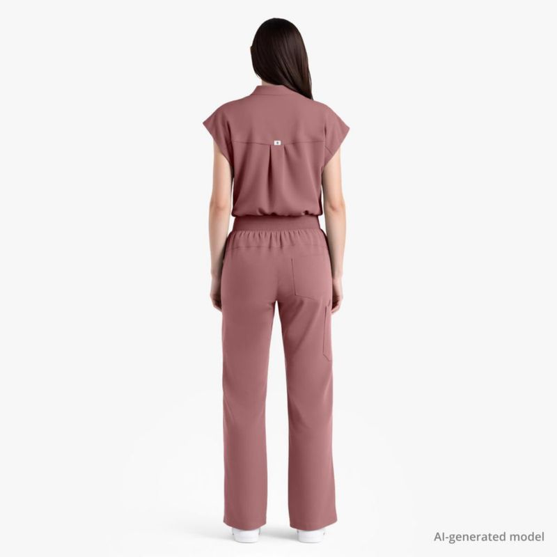 Conjunto de Uniforme Médico Dvoliaw para Mujer – 9 Bolsillos y Cintura Yoga