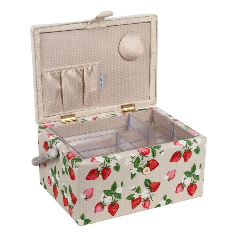 Caja de costura Hobby Gift 25x19x14 cm de algodón