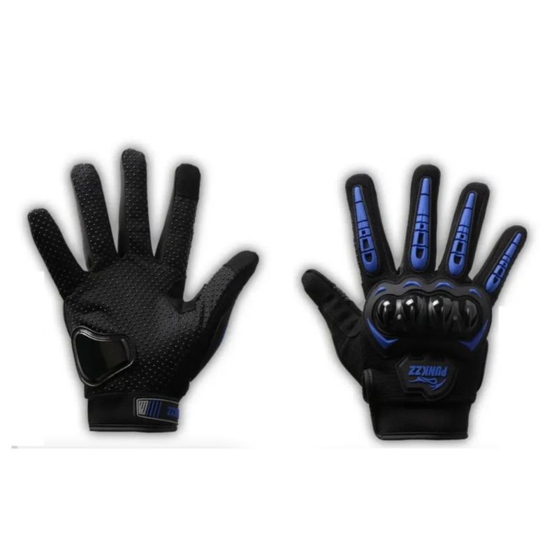 Guantes Proteccion Pantalla Táctil De Dedo Para Motocicleta Azul XL
