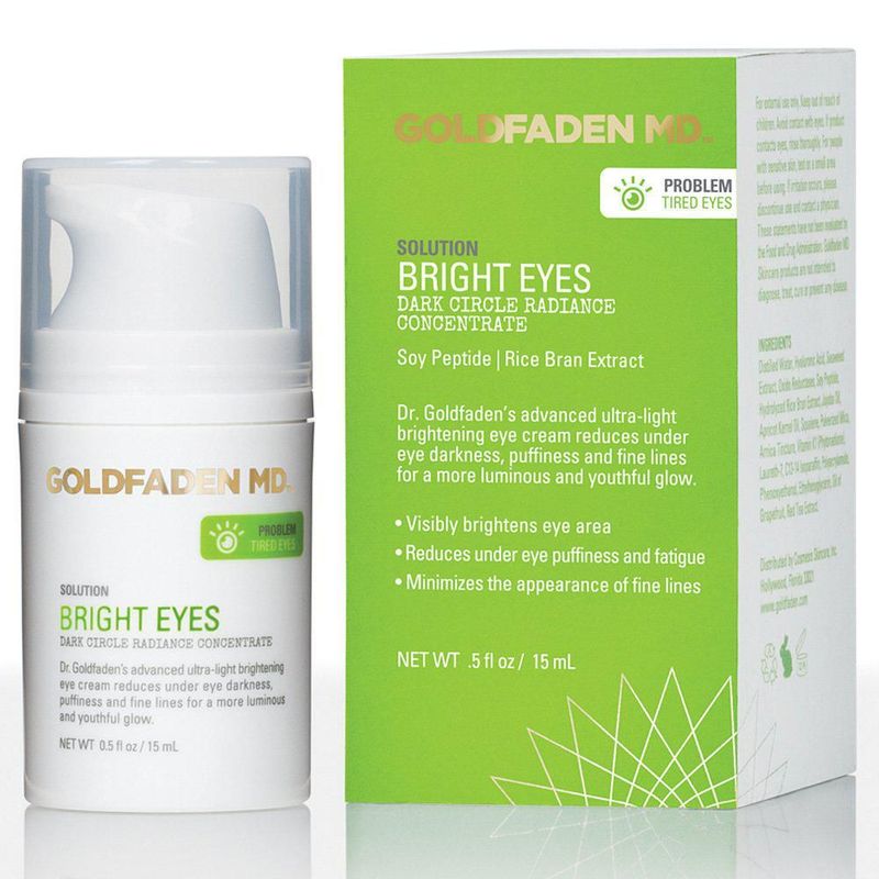 Crema para ojos GOLDFADEN MD Bright Eyes Dark Circle Concentrate