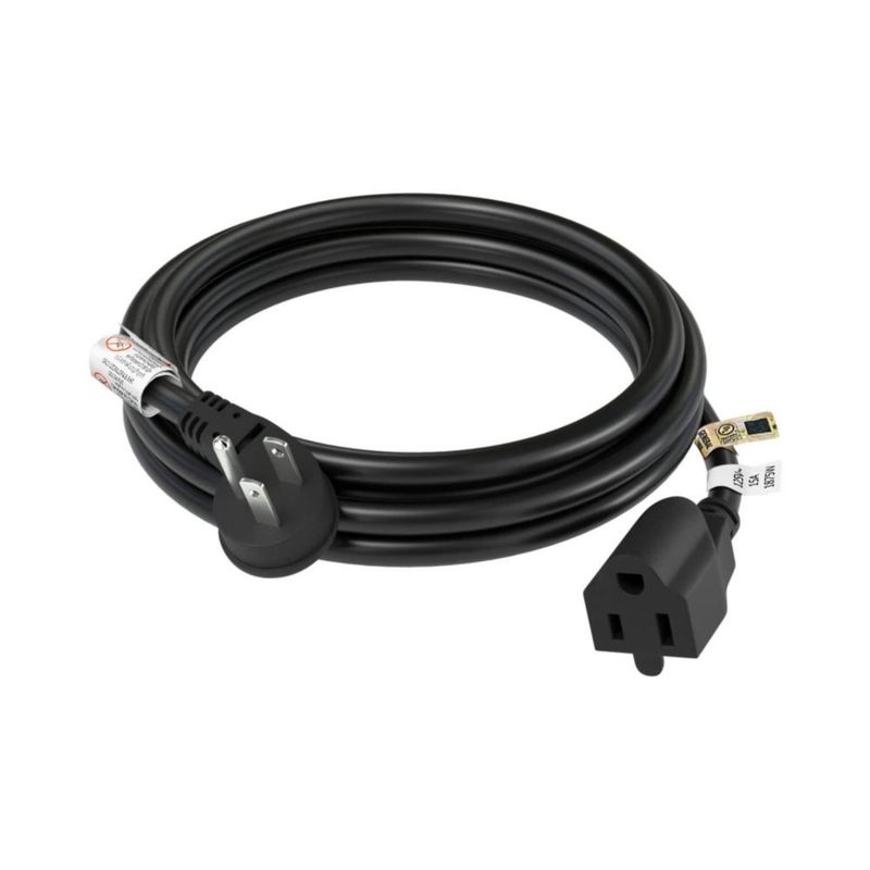 Cable de extensión FIRMERST de 6 pies 1875 W 15 A enchufe plano de perfil bajo