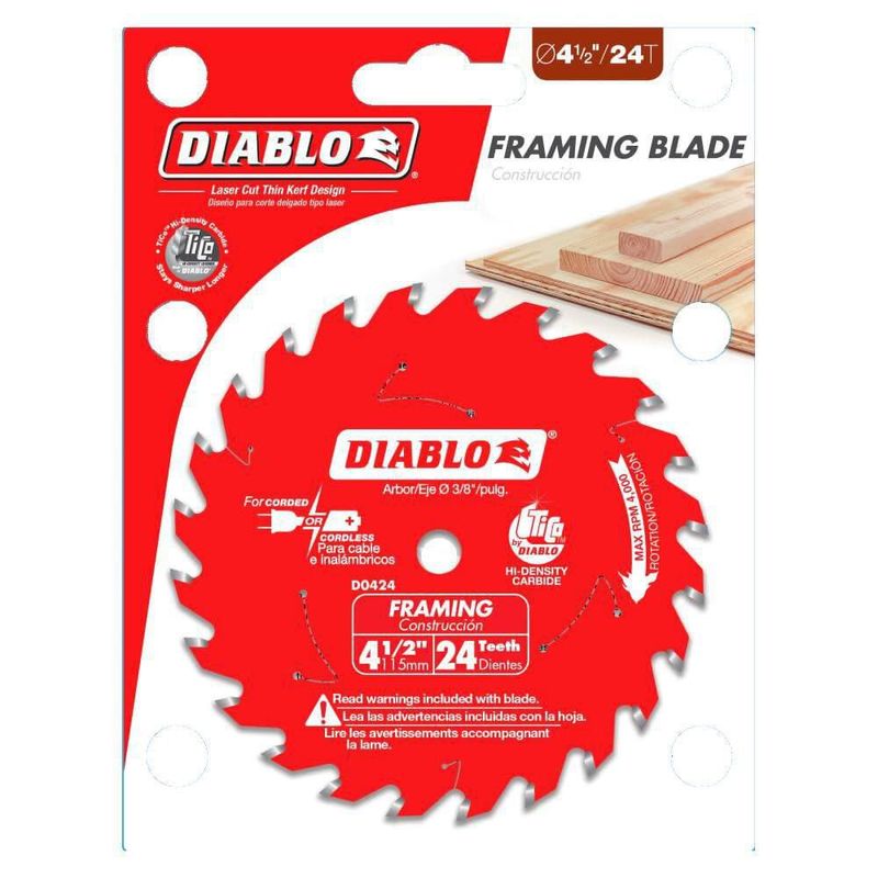 Hoja de sierra Diablo D0424X 45" TiCo Carbide 24T