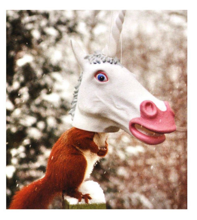 Comedero para ardillas Mcphee Archie Unicorn Head