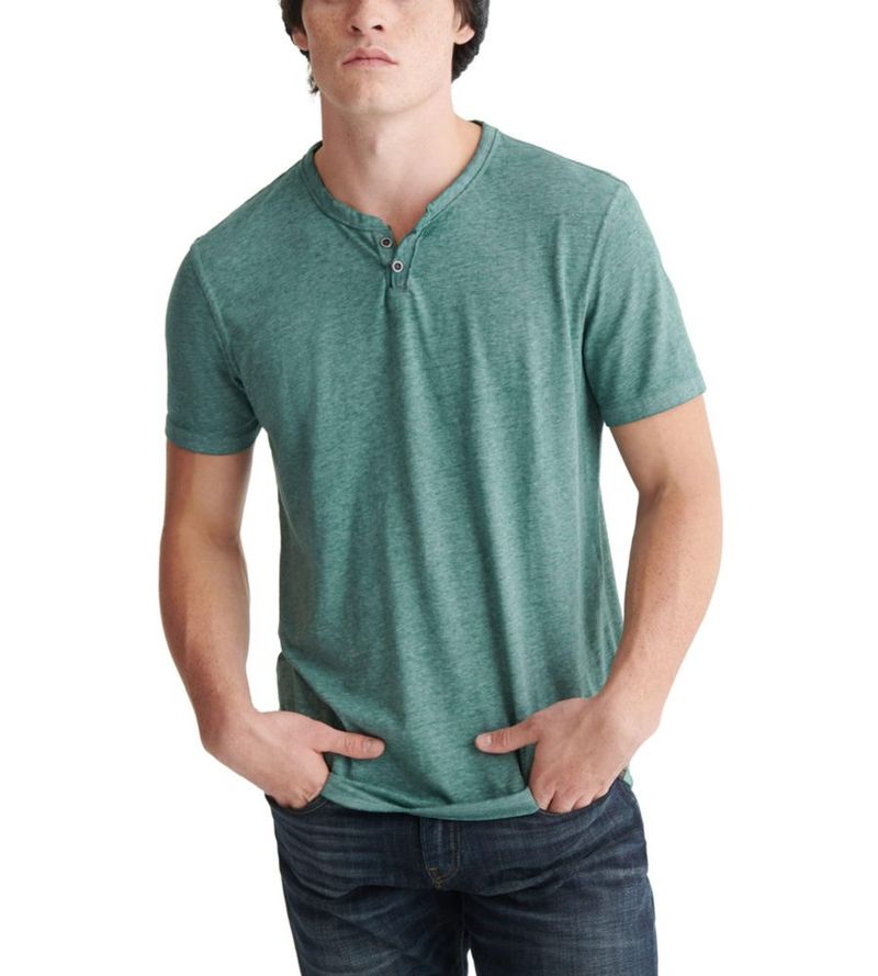 CAMISA Lucky Brand Burnout June Bug talla L