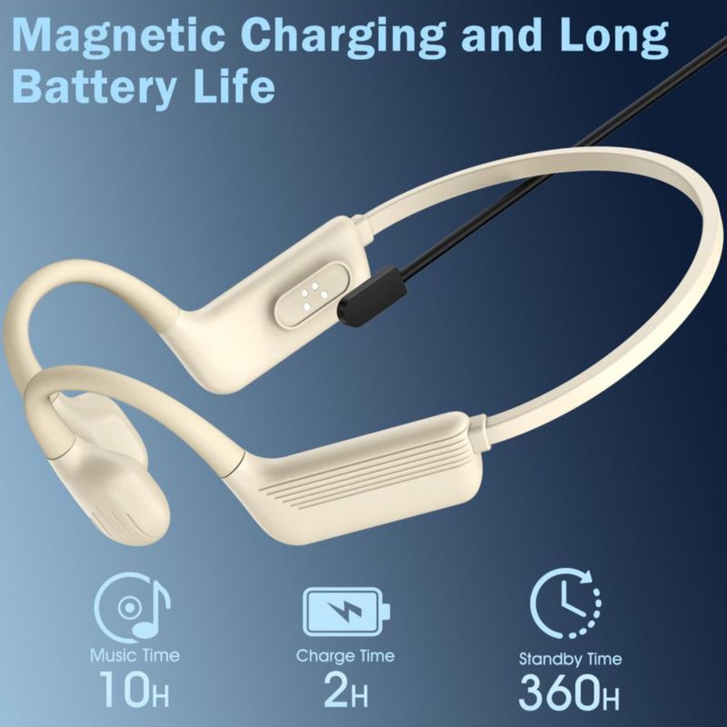 Auriculares MARLALL impermeables de conducción ósea 32 GB (caqui)