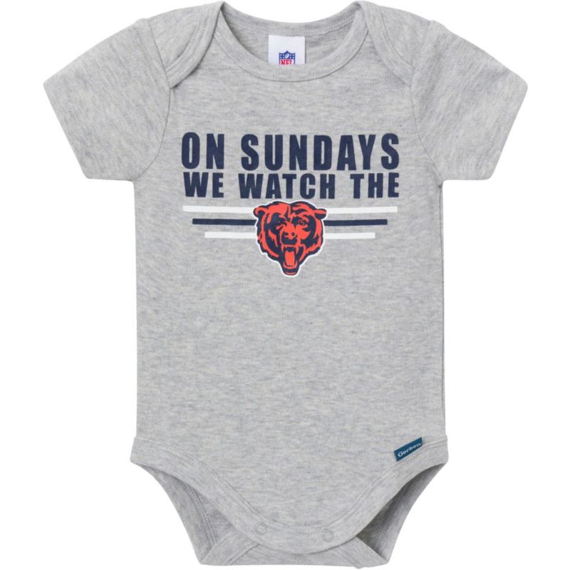 Body Gerber 6‑12 meses Chicago Bears – Pack de 3
