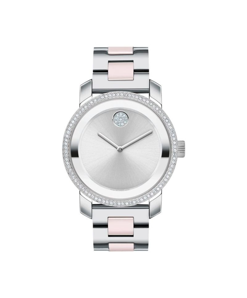 Reloj Movado Bold Iconic de 36 mm con cristal y acero inoxidable