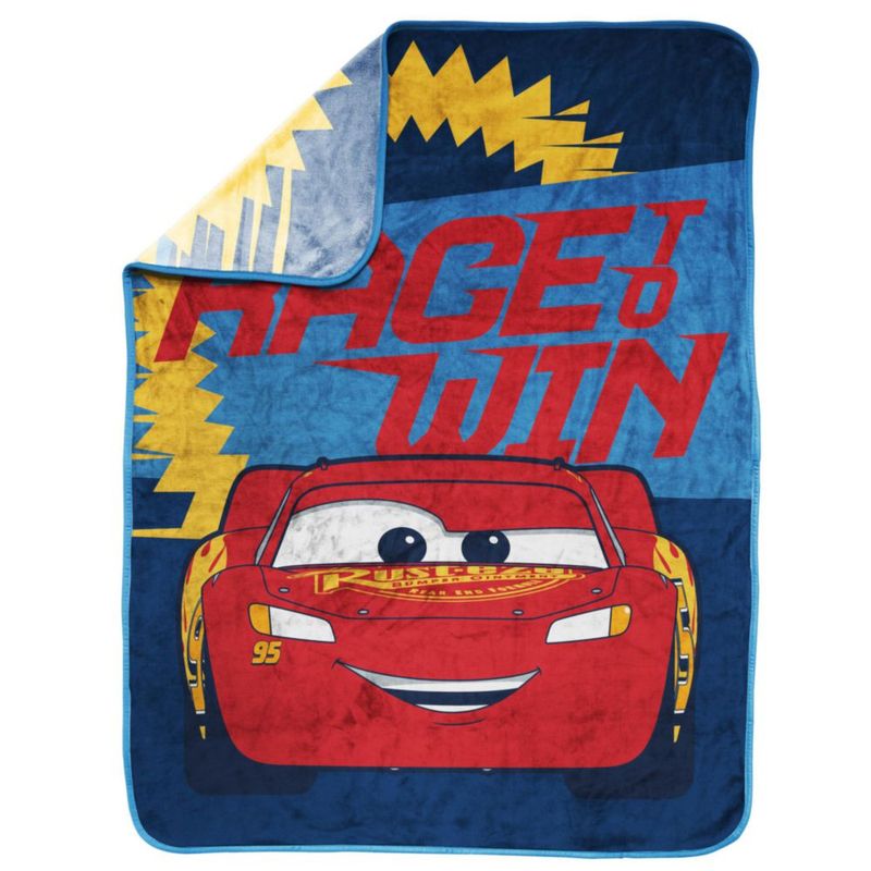 Manta de Peluche Jay Franco 102x127 cm Cars Azul Disney