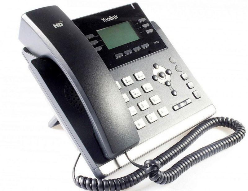 Teléfono IP Yealink SIP‑T42G ultra‑elegante de 12 líneas Gigabit