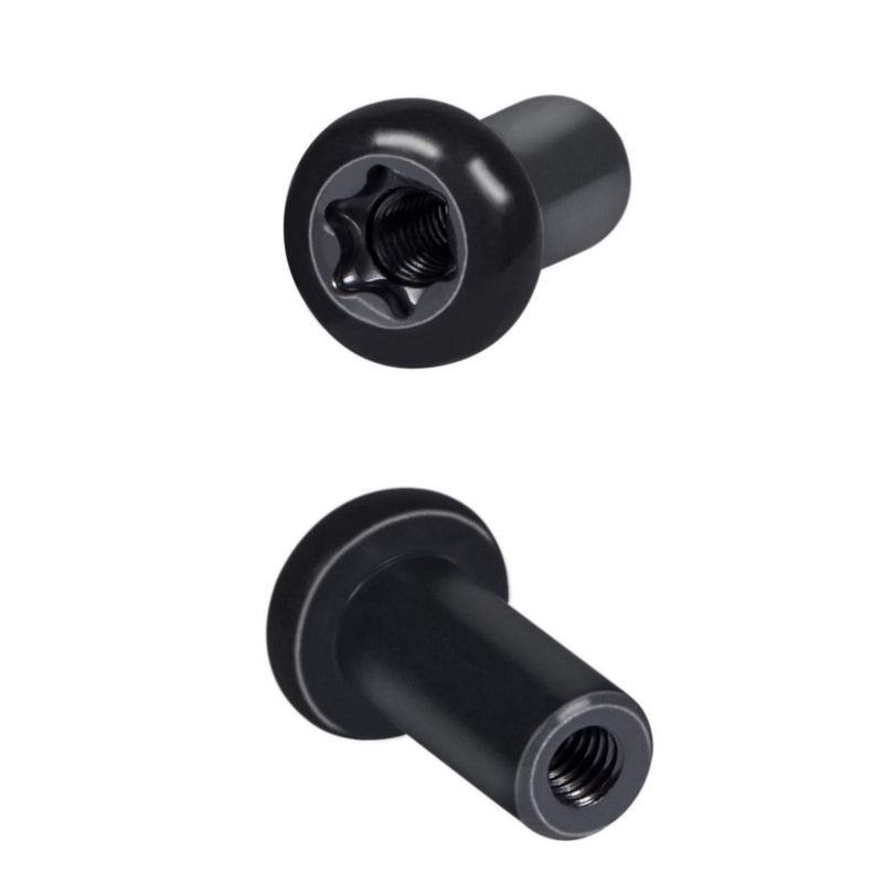 Tuercas E-cowlboy para Jeep Wrangler JL JLU y Gladiator JT - Juego de 8 piezas negras