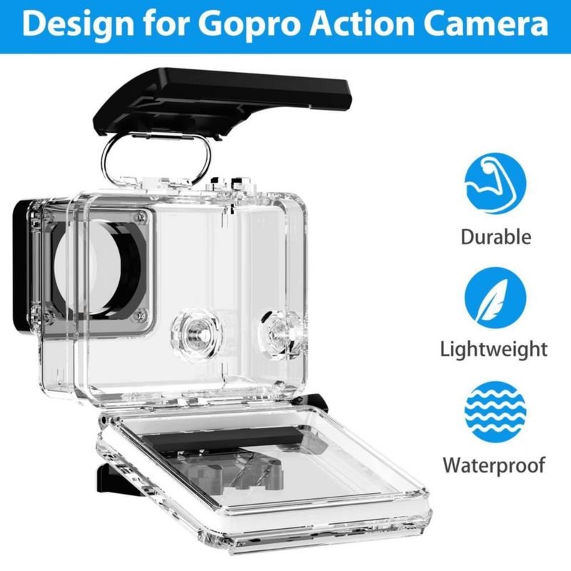 Carcasa impermeable HONGDAK 60M para GoPro Hero 4/3/3+