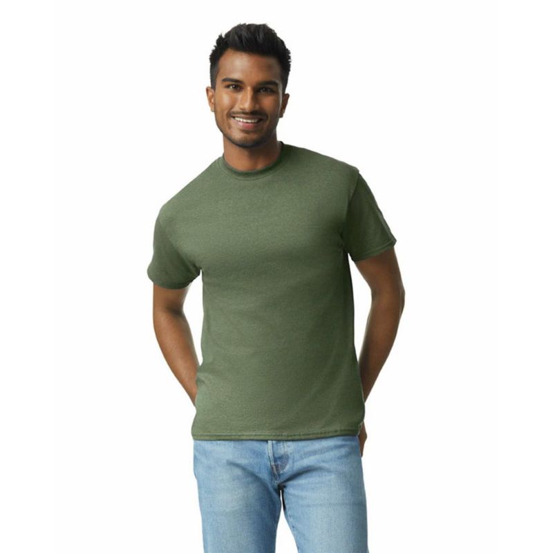 Camiseta Gildan G2000 Verde Militar 2 Unidades Talla Grande