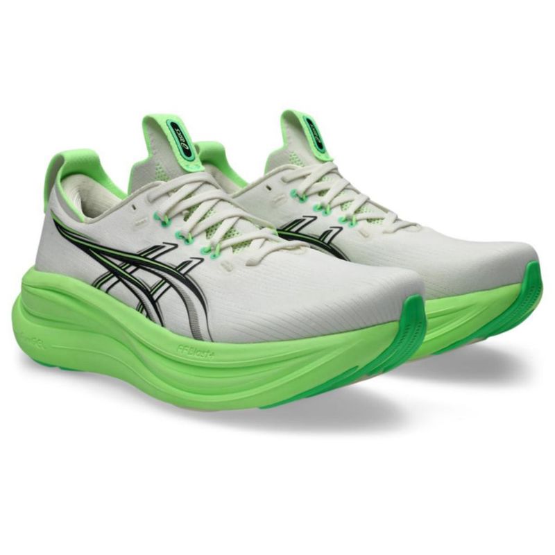 Zapatillas de running para hombre ASICS Gel‑Nimbus 28 27 cm Crema/Negro