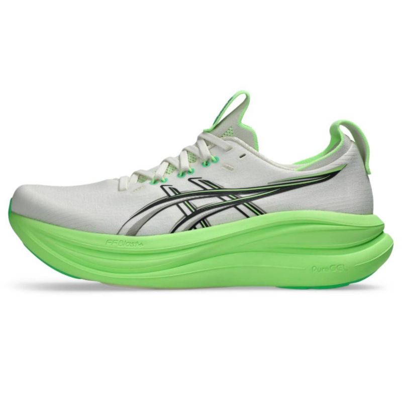 Zapatillas de running para hombre ASICS Gel‑Nimbus 28 27 cm Crema/Negro