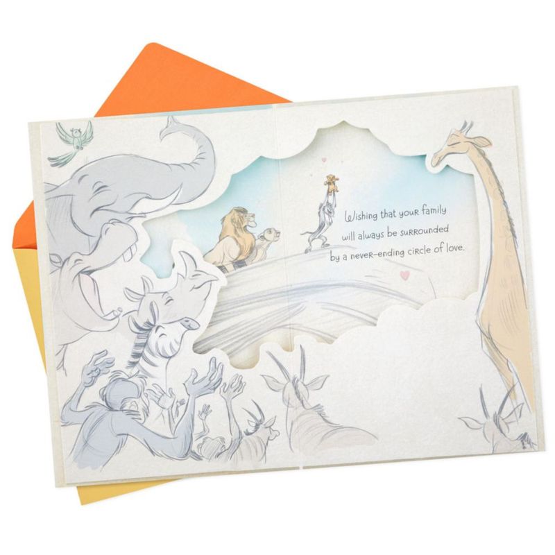 Tarjeta de Baby Shower Hallmark El Rey León Simba 5x7"