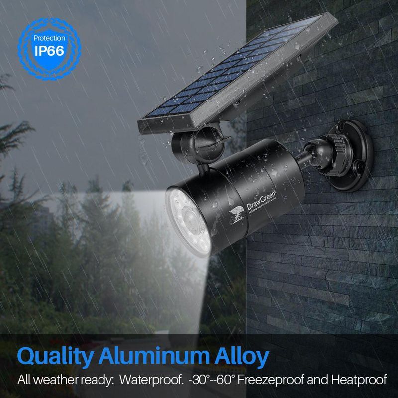 Luz Solar DrawGreen 1400 lm 9 W con Sensor de Movimiento