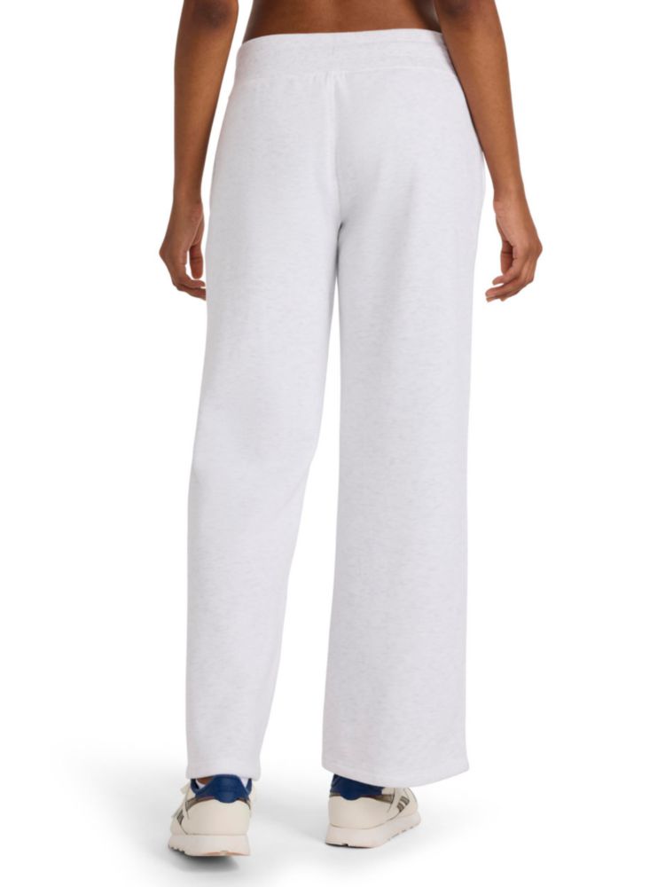 Pantalones Reebok de pierna ancha 76 cm Egret Heather/Negro L
