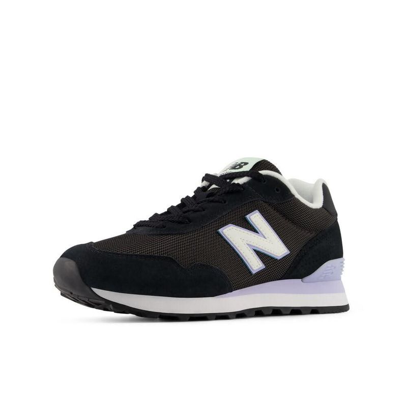 Zapatilla New Balance 515 para mujer Negra/Sal Marina 25 cm