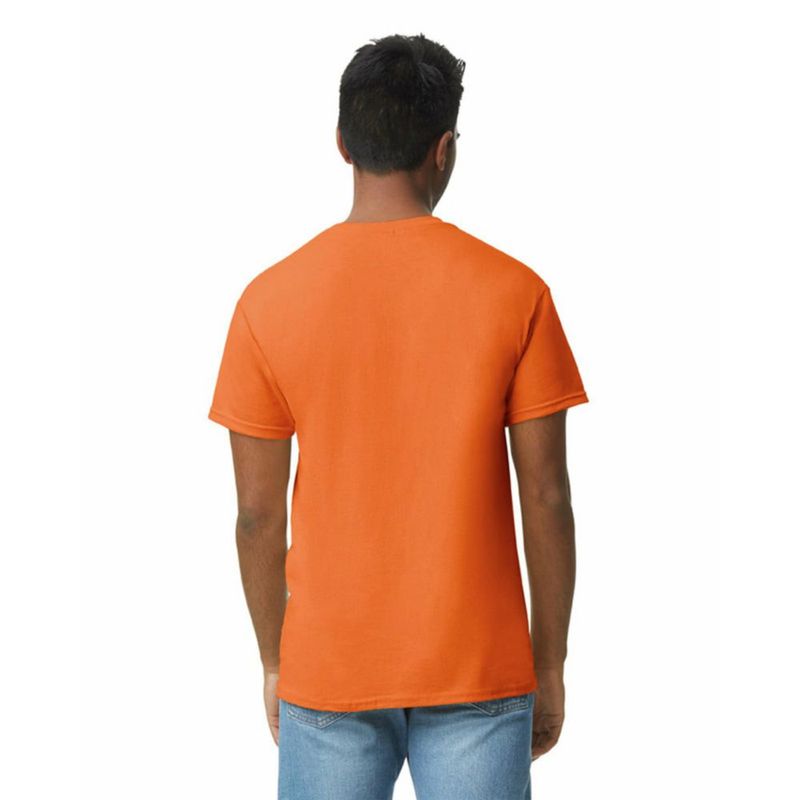 Camiseta Gildan G5000 Naranja de Seguridad - Pack de 2 - Talla Grande