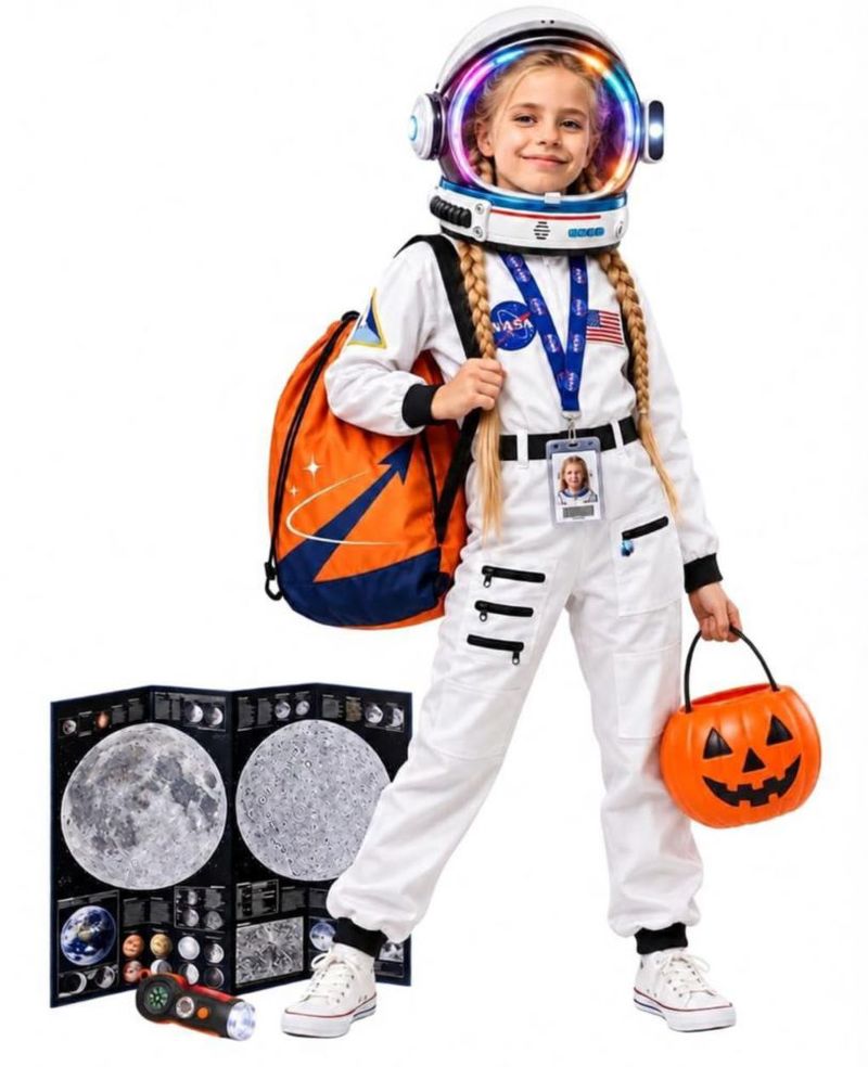 Traje de Astronauta AEROSQUAD Infantil con Casco Iluminado
