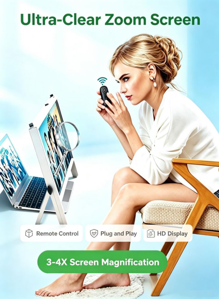 Magnificador de pantalla SMIXLVY 53 cm 21 pulgadas HD 3D
