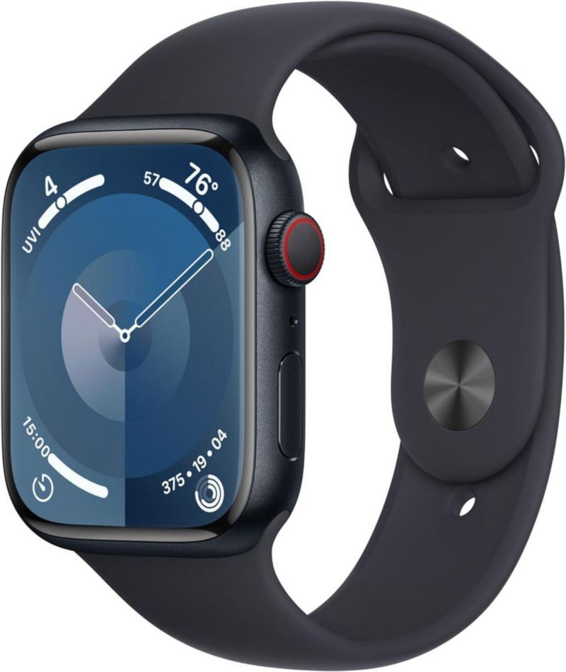 Funda reacondicionada de aluminio Midnight Watch Series 9 (GPS + Cellular 45 mm) con correa Midnight