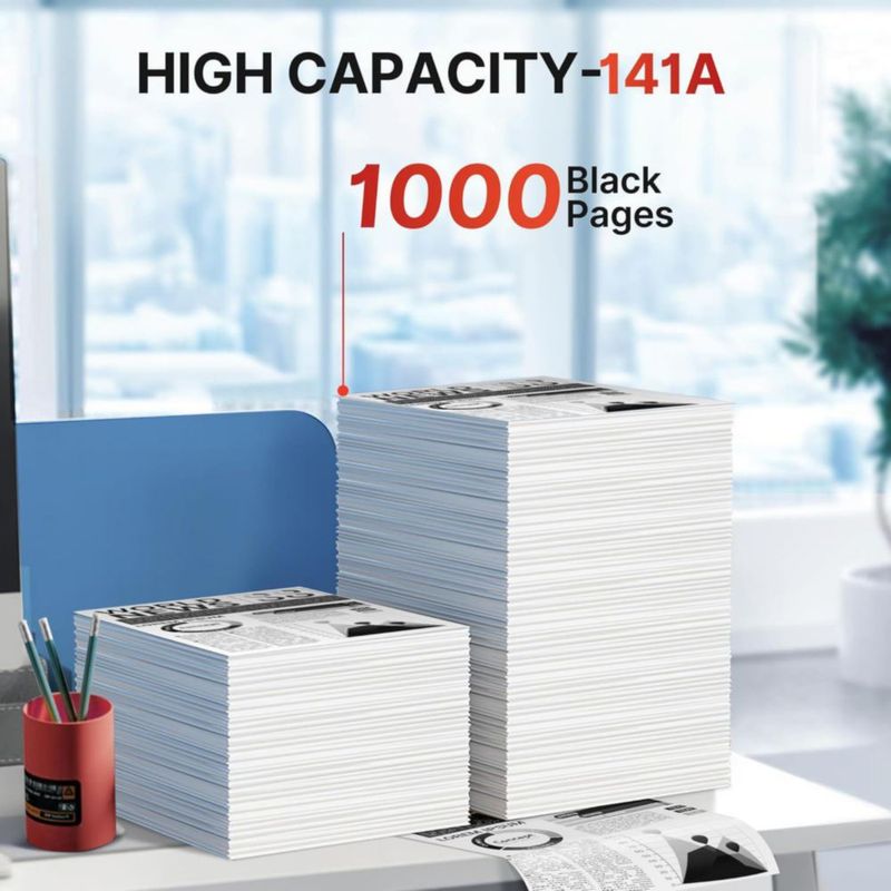 Cartucho de tóner negro SUDLTO 141A (paquete de 2) para impresora láser HP