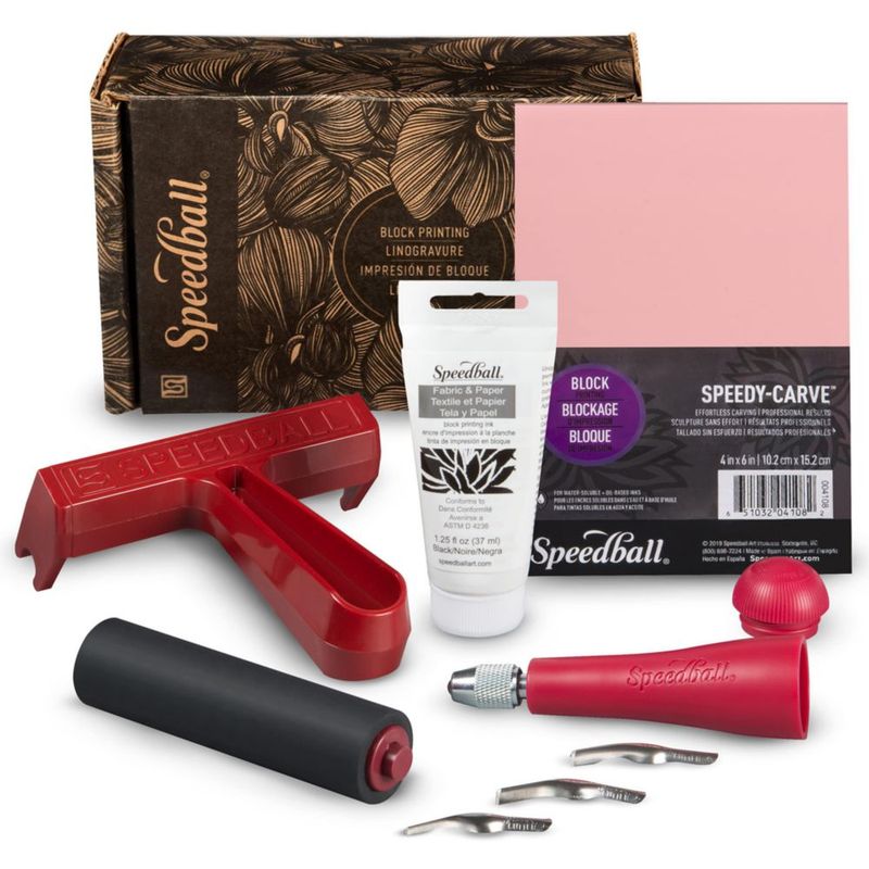 Kit de Impresión en Bloque de Tela Speedball 7 piezas