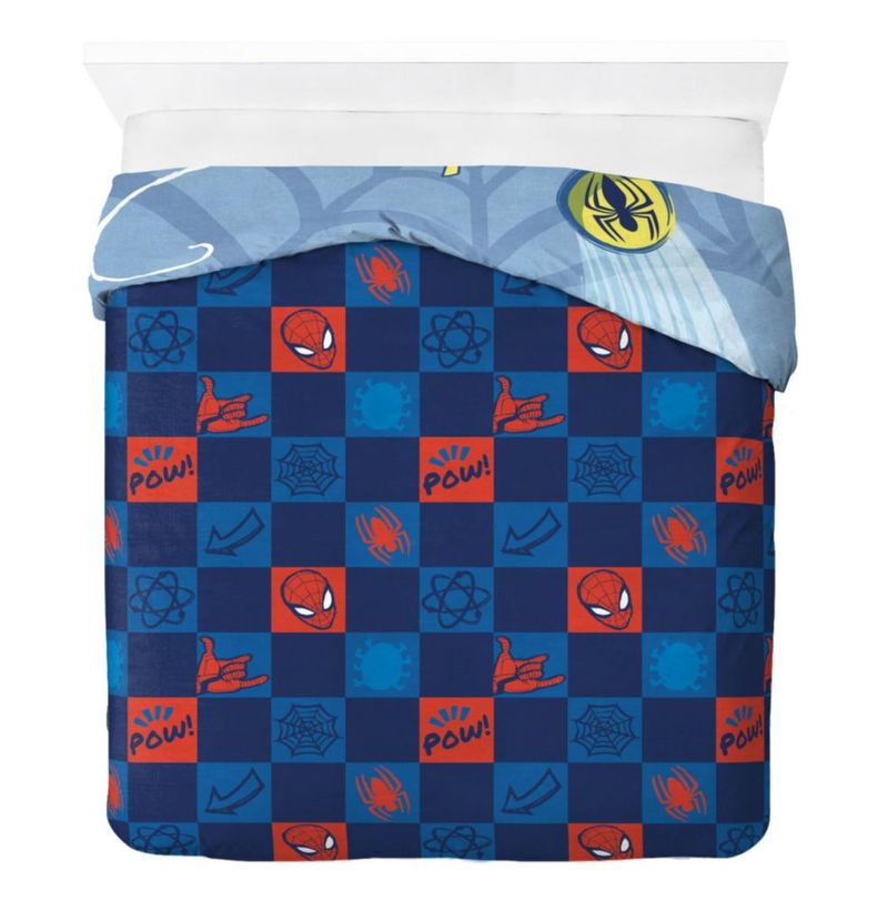 Juego de funda de edredón Jay Franco Full Spiderman azul de 3 piezas