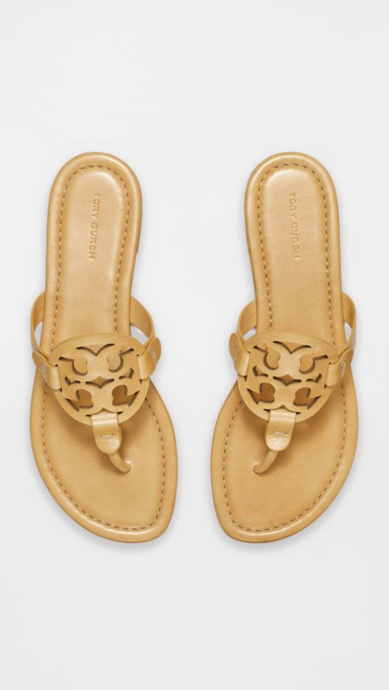 Sandalia Tory Burch 5.5 EE. UU. Honeycomb Tan