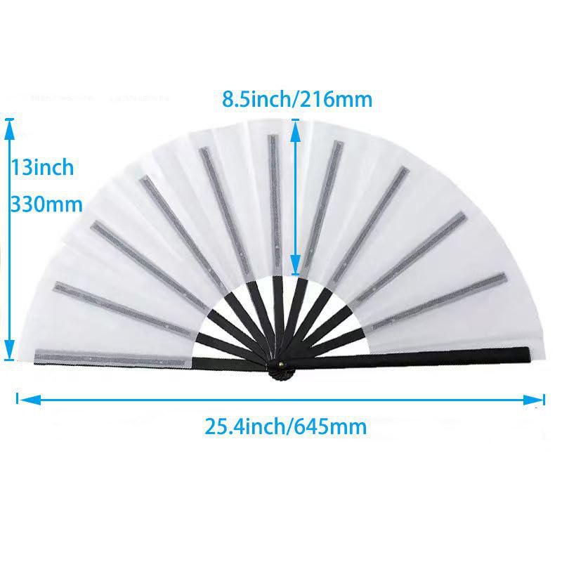 Abanicos de mano en blanco Gootd 33 piezas Sublimación DIY Manualidades
