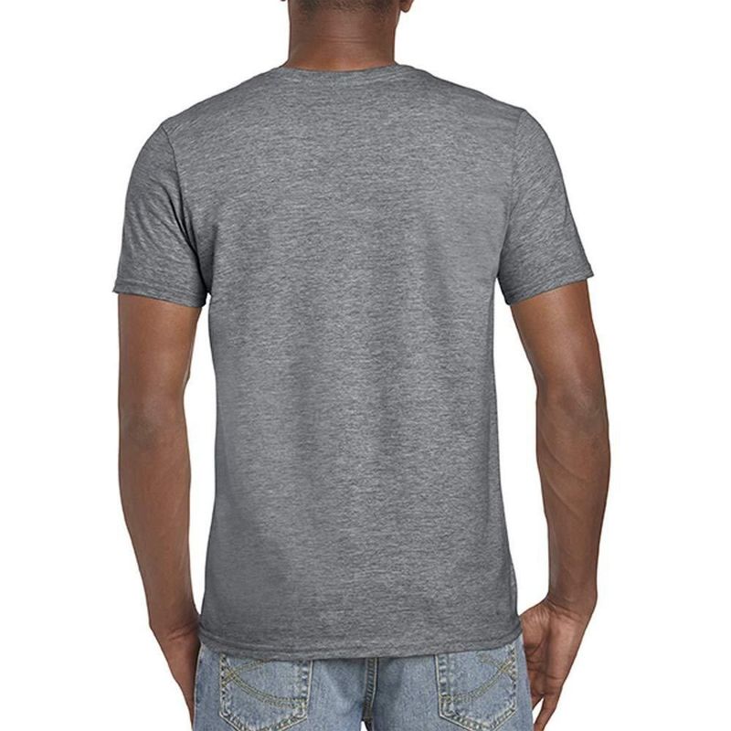 Camiseta Gildan M Azul Zafiro Soft-Style 90% Algodón