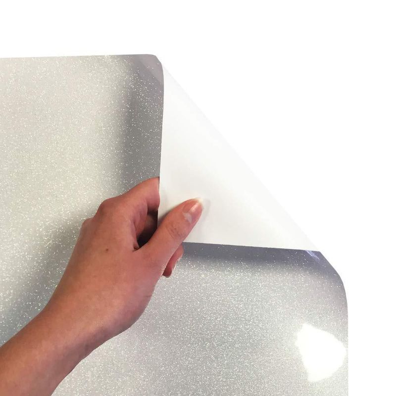 HTV Siser 30 cm x 91 cm Brillo Arcoíris Blanco