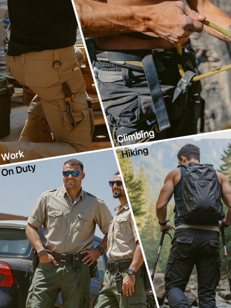 PANTALONES FREE SOLDIER gris 34W x 30L resistentes al agua