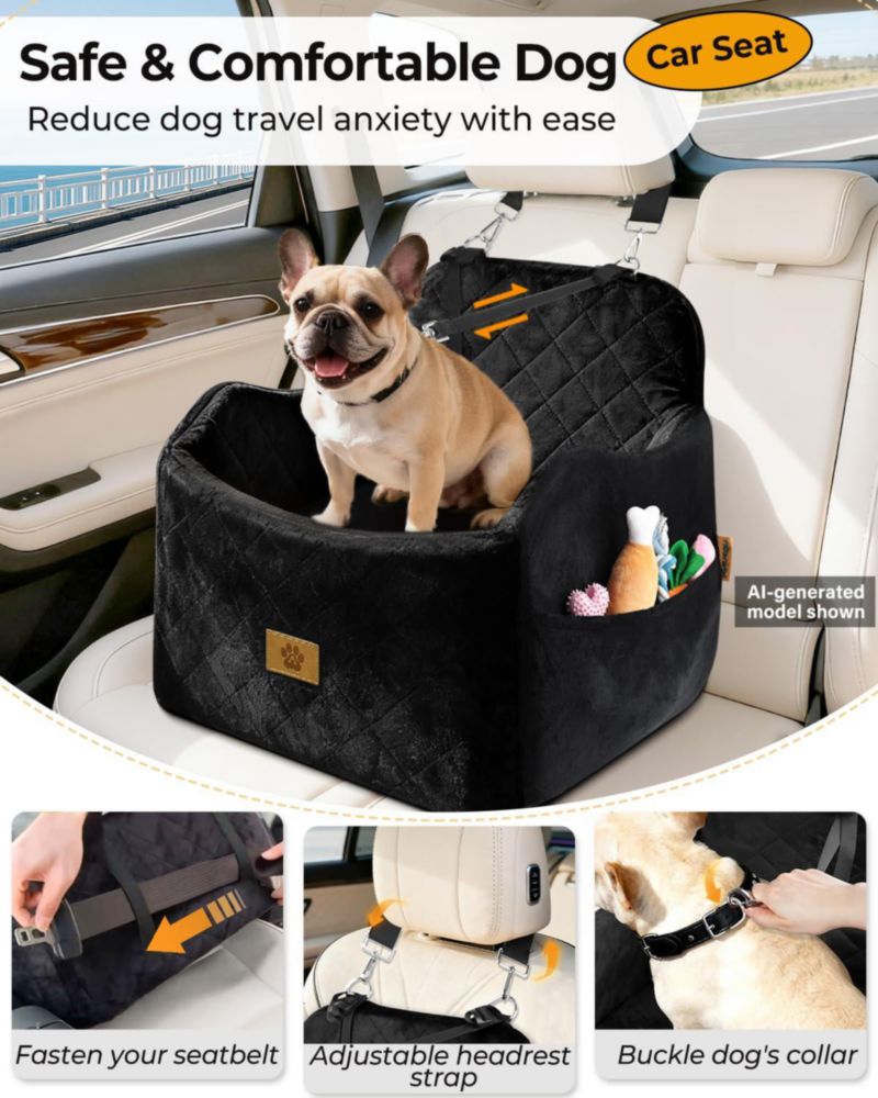 Asiento para coche de perro Ishineon hasta 16 kg lavable