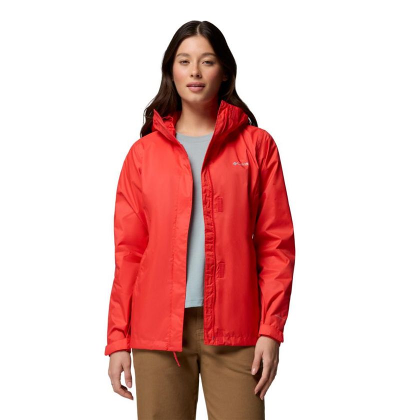 Chaqueta Columbia Arcadia II Impermeable Rojo Amapola 1X