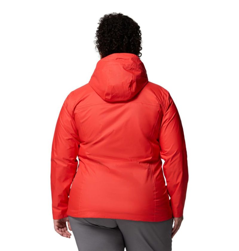 Chaqueta Columbia Arcadia II Impermeable Rojo Amapola 1X