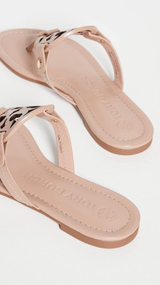 Sandalia Tory Burch Miller Color Arena Claro Talla 7 US