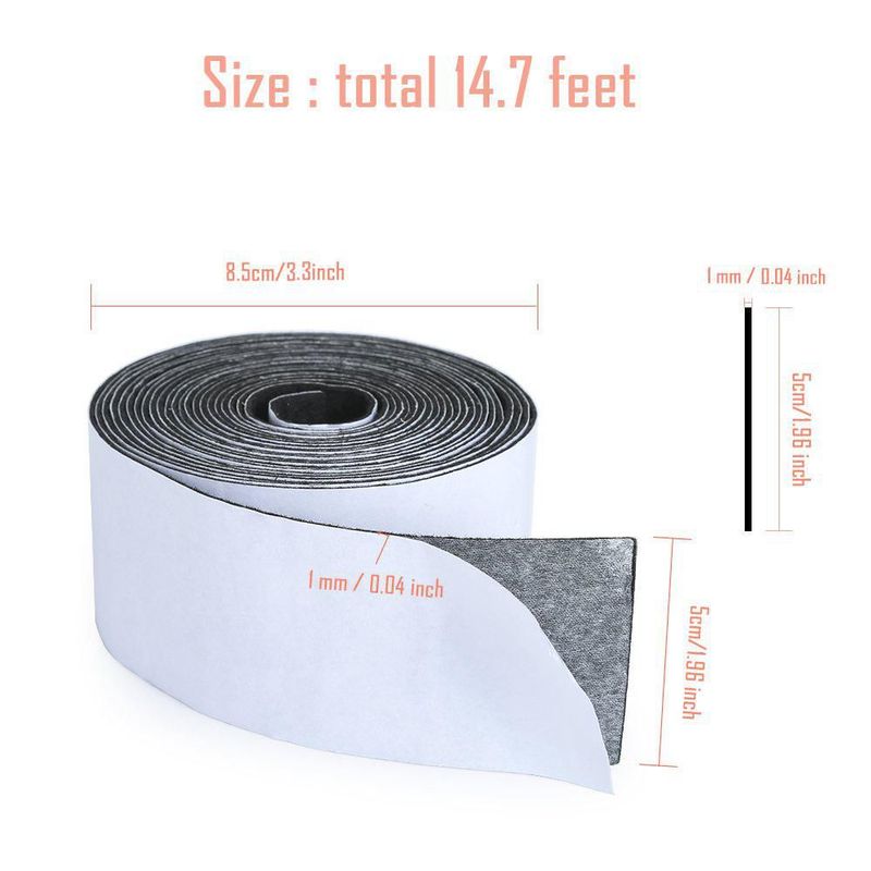 Cinta de fieltro Pllieay 5 cm x 01 cm x 45 m autoadhesiva