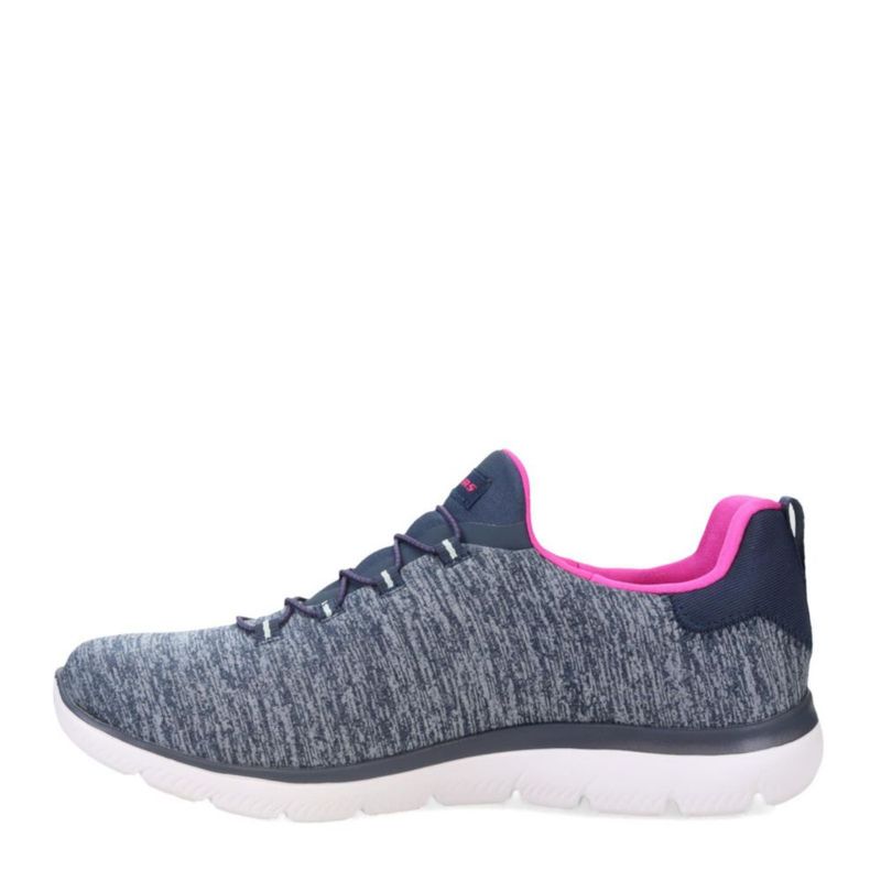Zapatilla Skechers Summits-Quick Getaway para mujer azul marino y rosa intenso