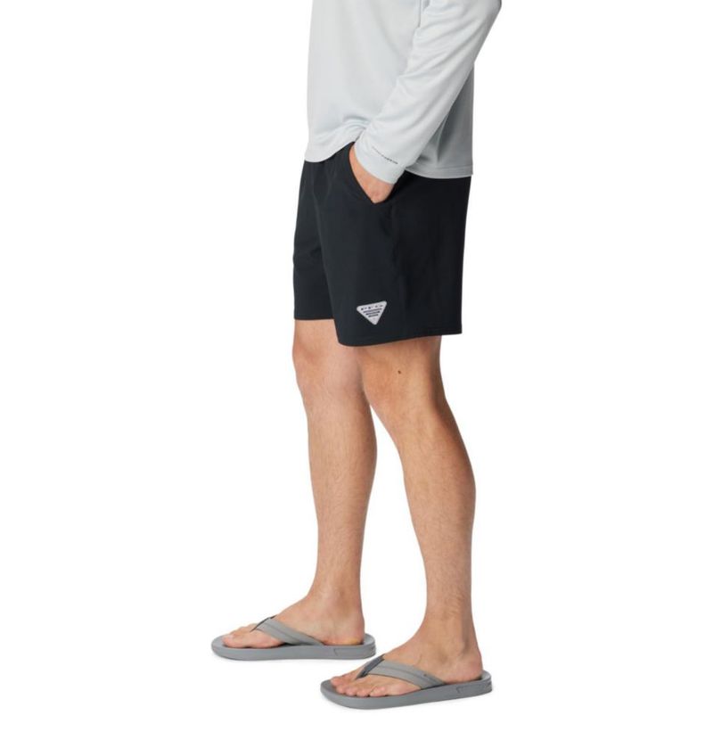 Pantalones cortos para hombre Columbia PFG Terminal Roamer Stretch negro M
