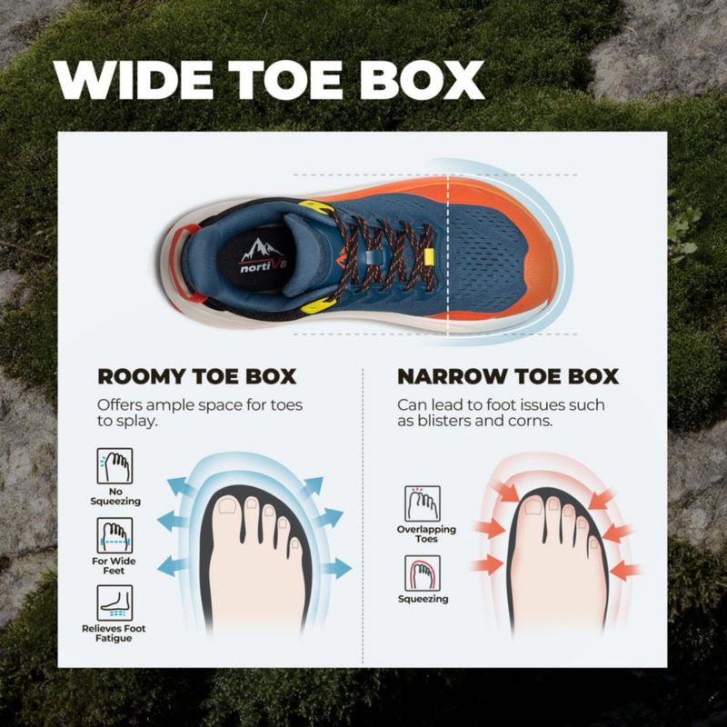 Zapatillas de Trail Running NORTIV 8 Azul/Naranja Talla 10