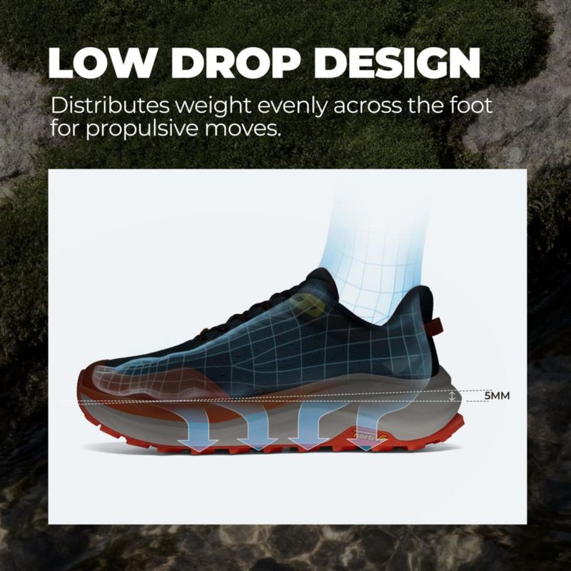 Zapatillas de Trail Running NORTIV 8 Azul/Naranja Talla 10