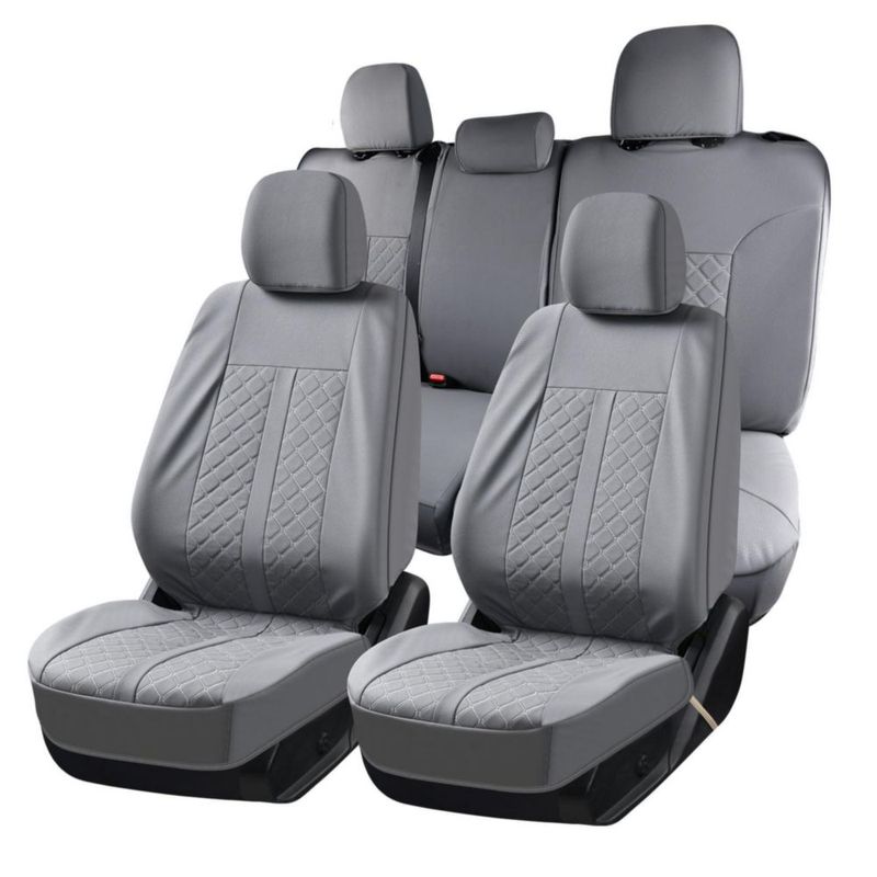 Fundas de asiento Truckiipa para Toyota Tacoma 2005-2015 impermeables color gris