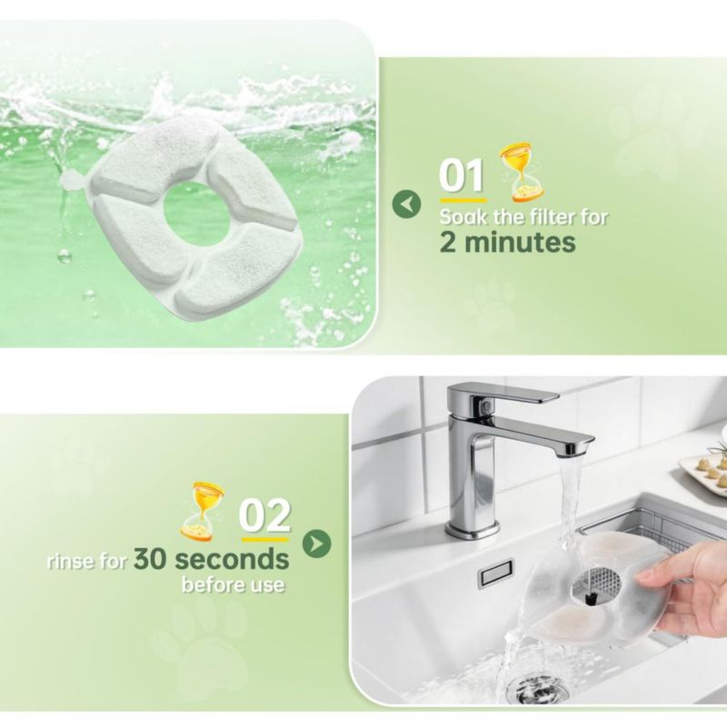 Filtro Bengor Pack de 24 unidades para fuente de agua para gatos 2 L/28 L/4 L