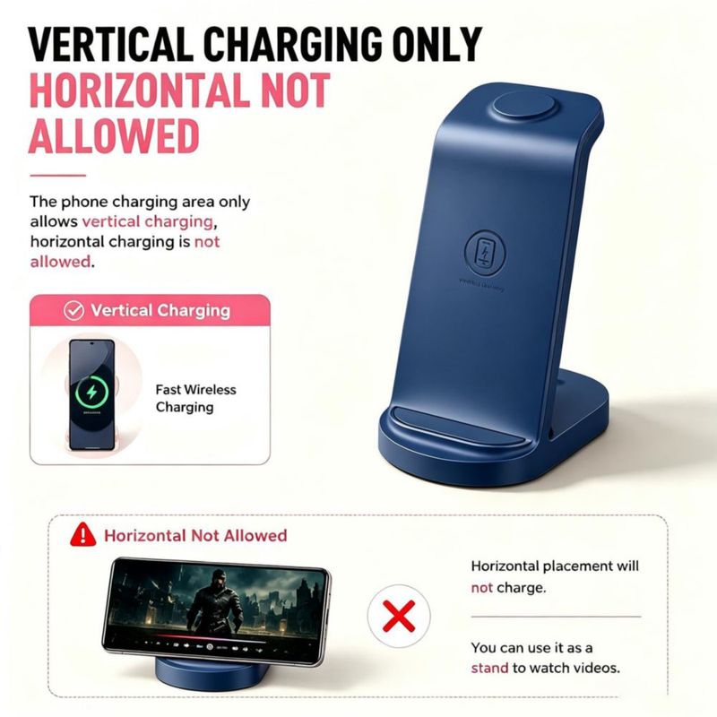 Cargador inalámbrico Lopuian 3 en 1 para Samsung
